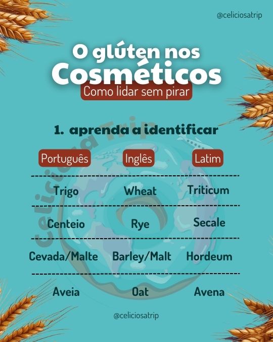 glúten nos cosméticos